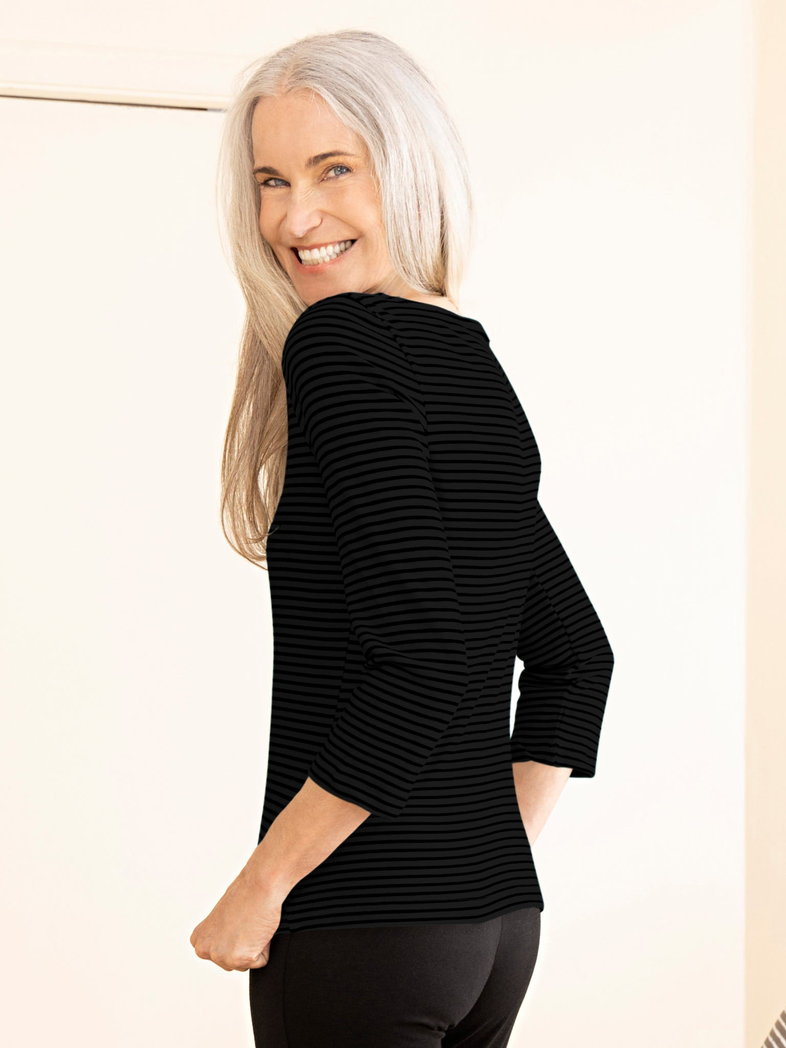 Sweater Stripe Boatneck