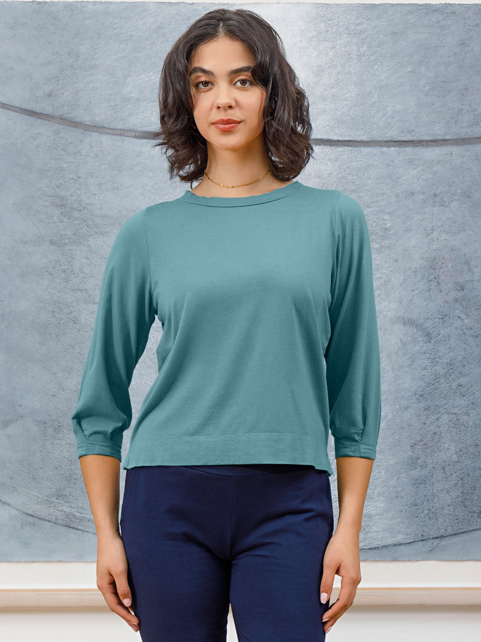 Pleat Cuff Top