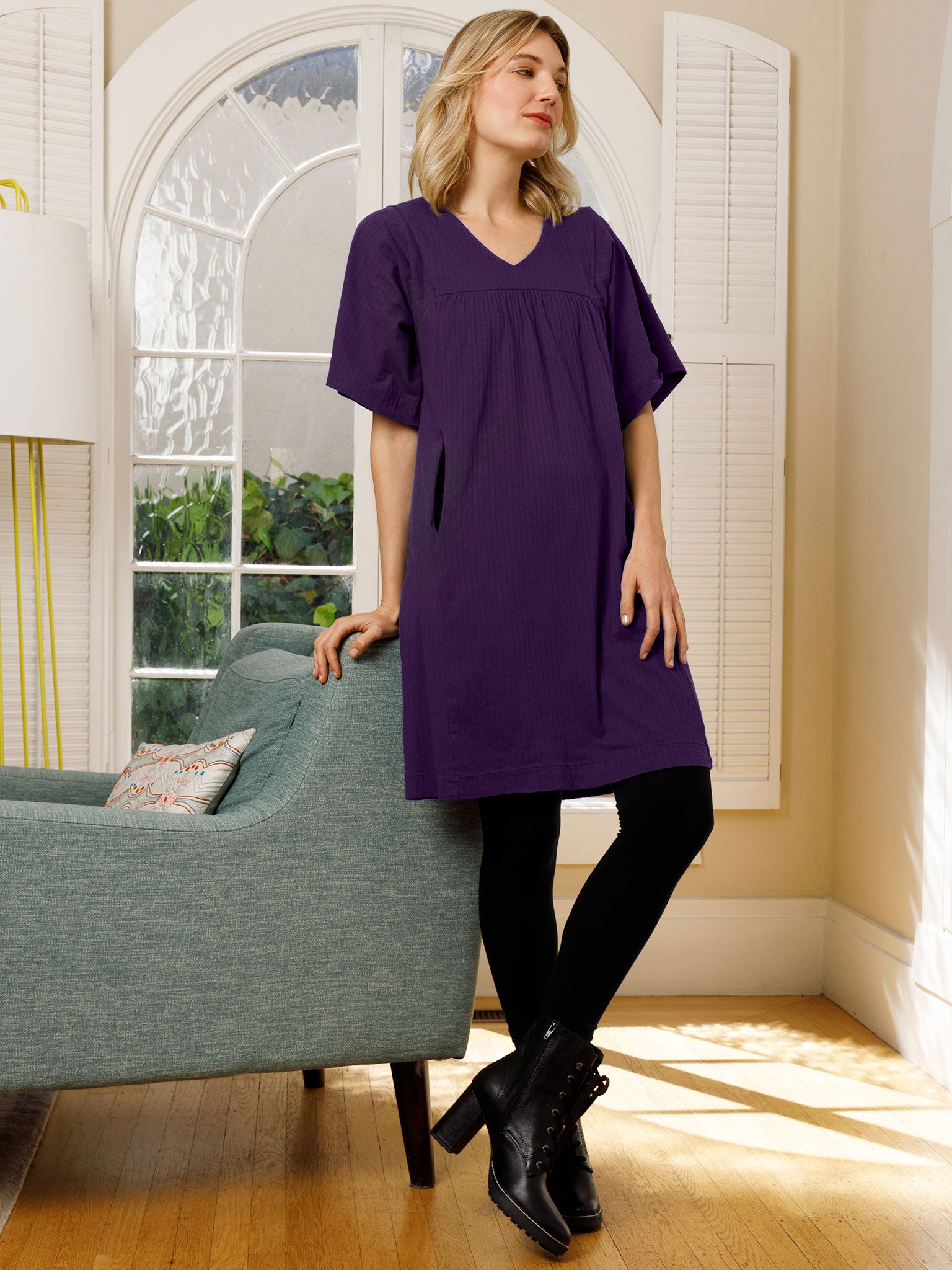 Pointelle Caftan