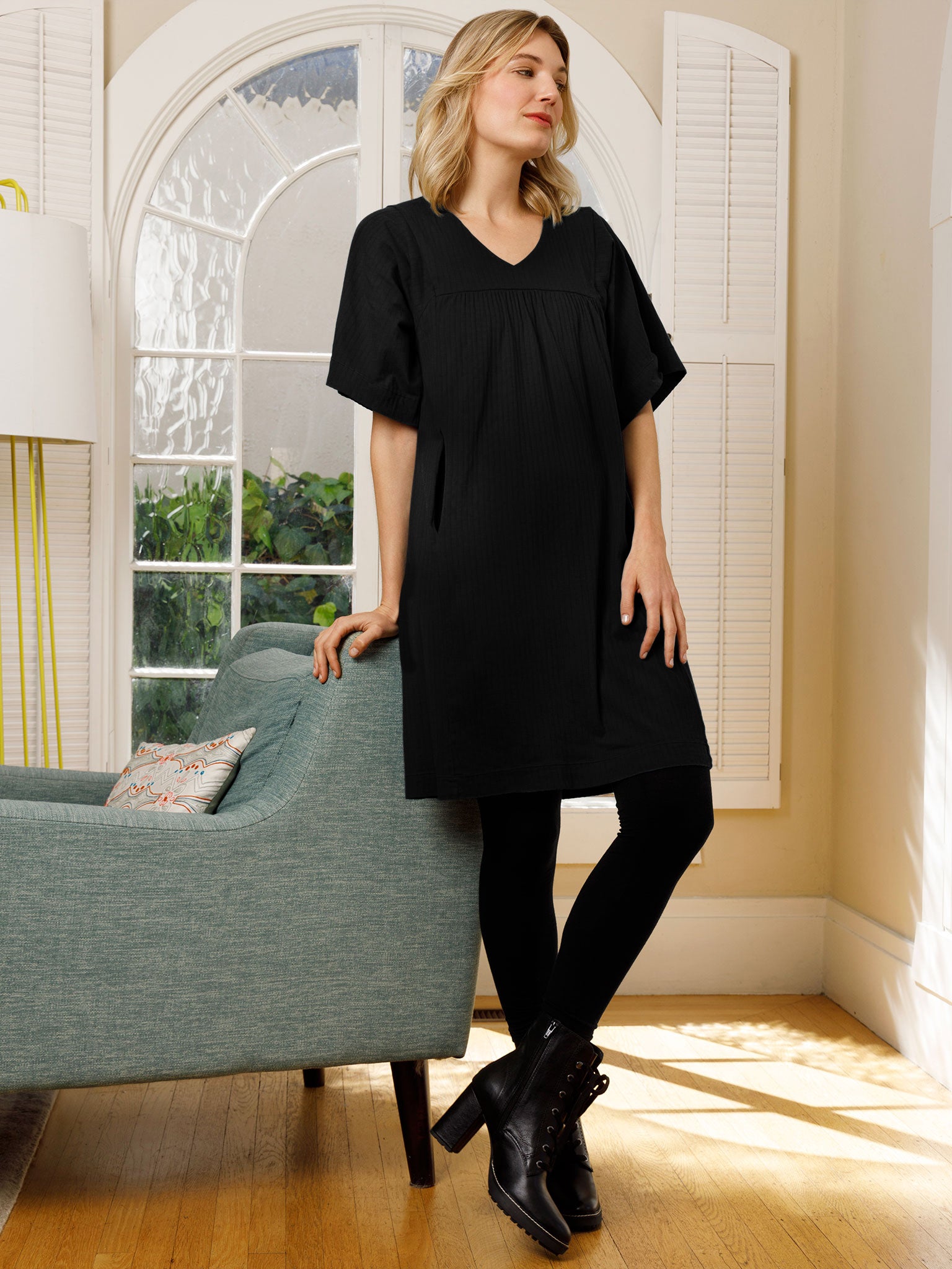 Pointelle Caftan