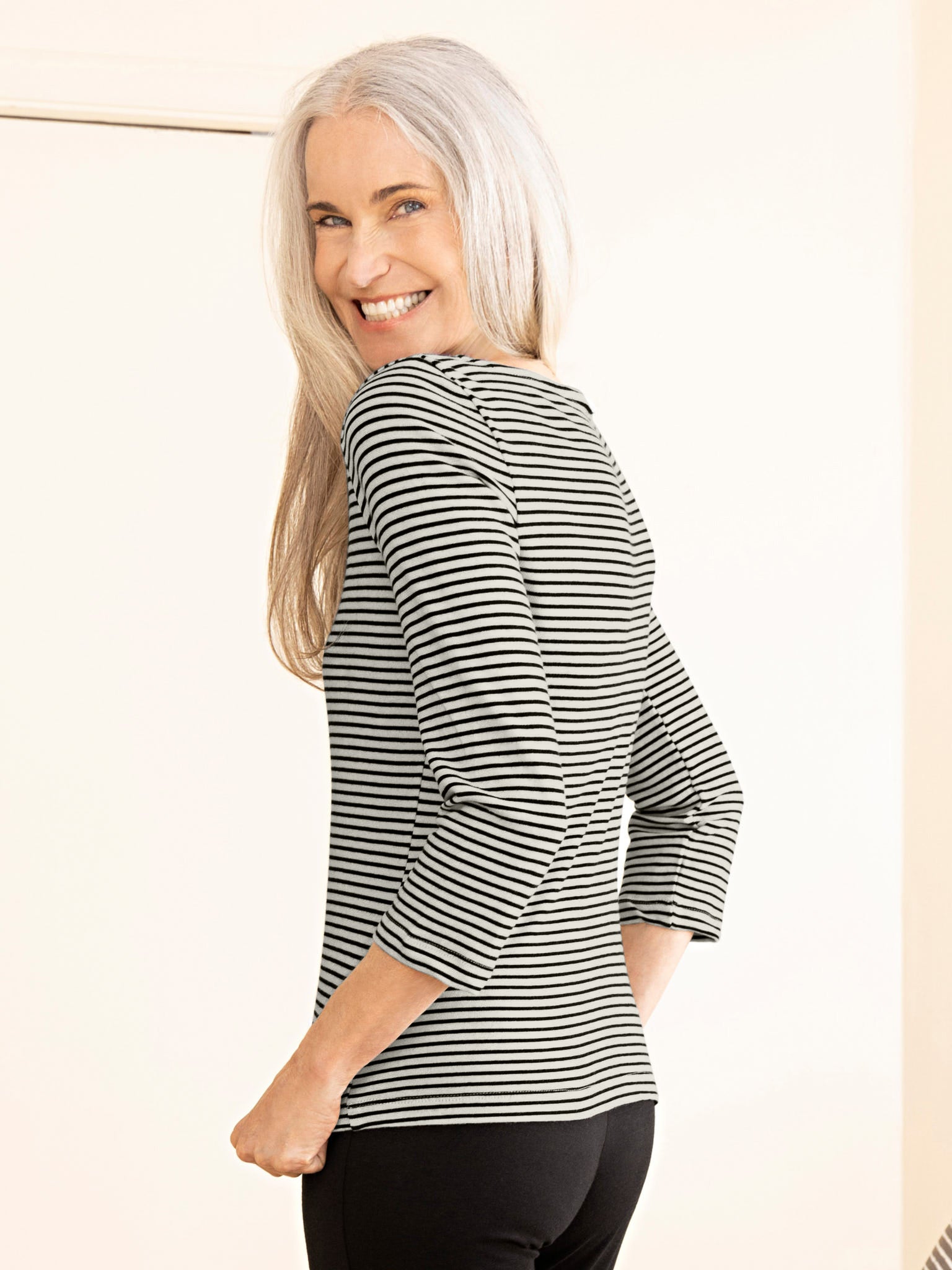 Sweater Stripe Boatneck