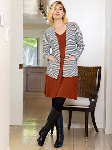 Slub Panel Dress