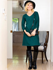 Slub Panel Dress
