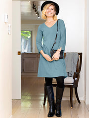 Slub Panel Dress