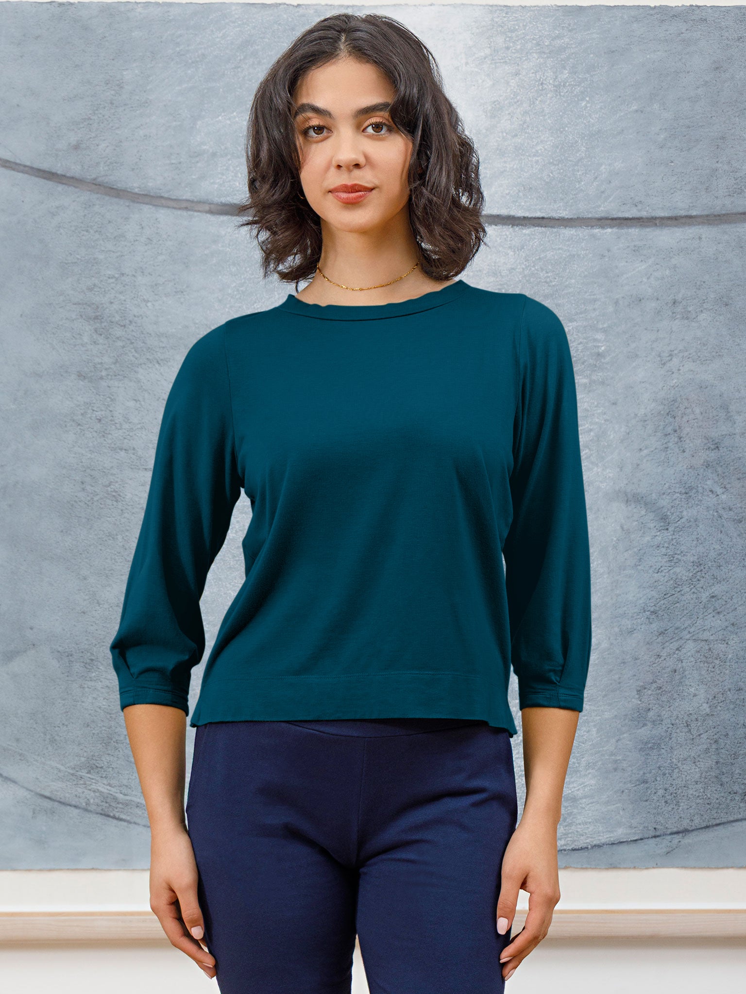 Pleat Cuff Top