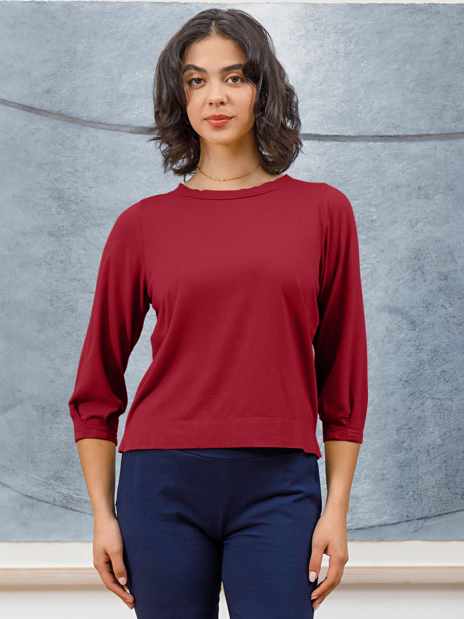 Pleat Cuff Top