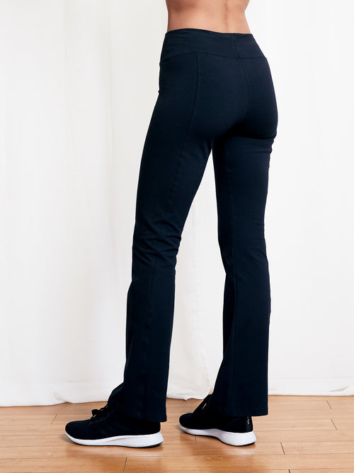 29 31 33 35 Cotton Bootcut Leggings darknavyyoga  bubblelime