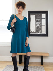 Slub Panel Dress